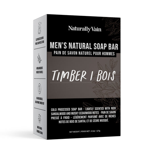 Timber: Cold Processed Soap Bar for Men with Earthy, Woodsy Scent for a Robust Cleanse