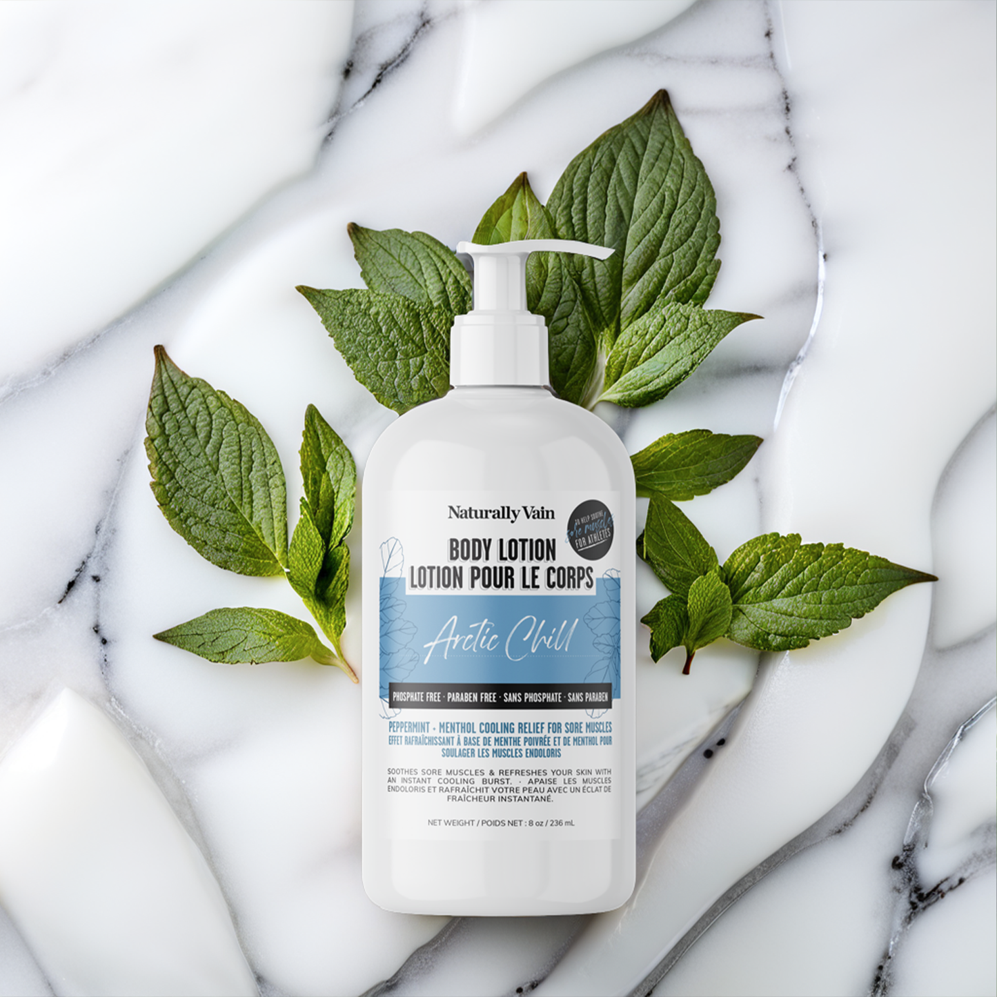 Arctic Chill: Body Lotion to Soothe Sore Muscles