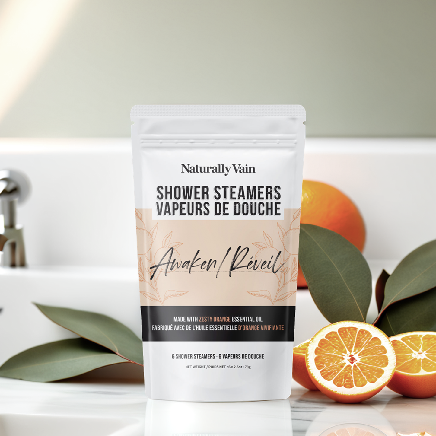 Awaken: Shower Steamers for Morning Energy & Mental Clarity (6 Pack)