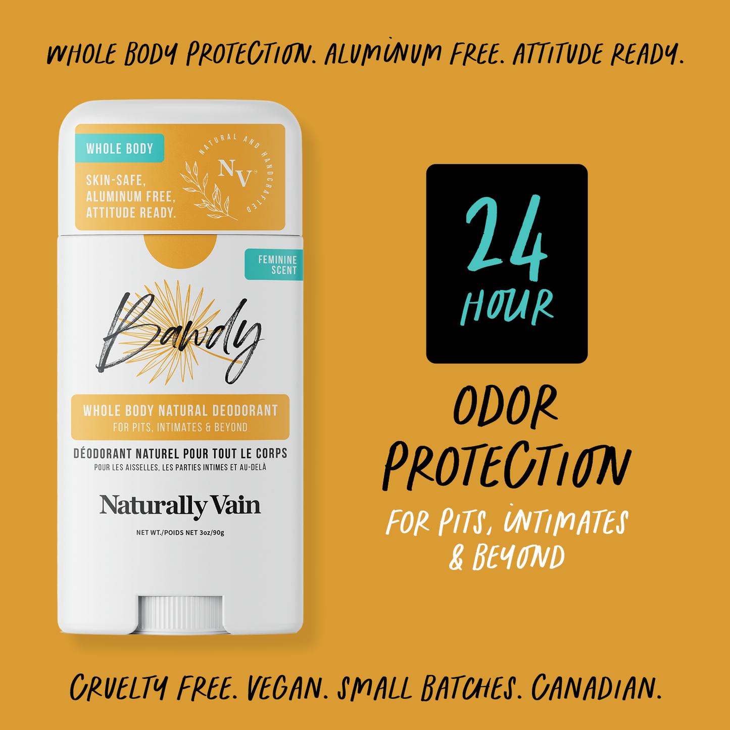 Bawdy: Whole Body Natural Deodorant with Brazilian Bum Bum Aromas