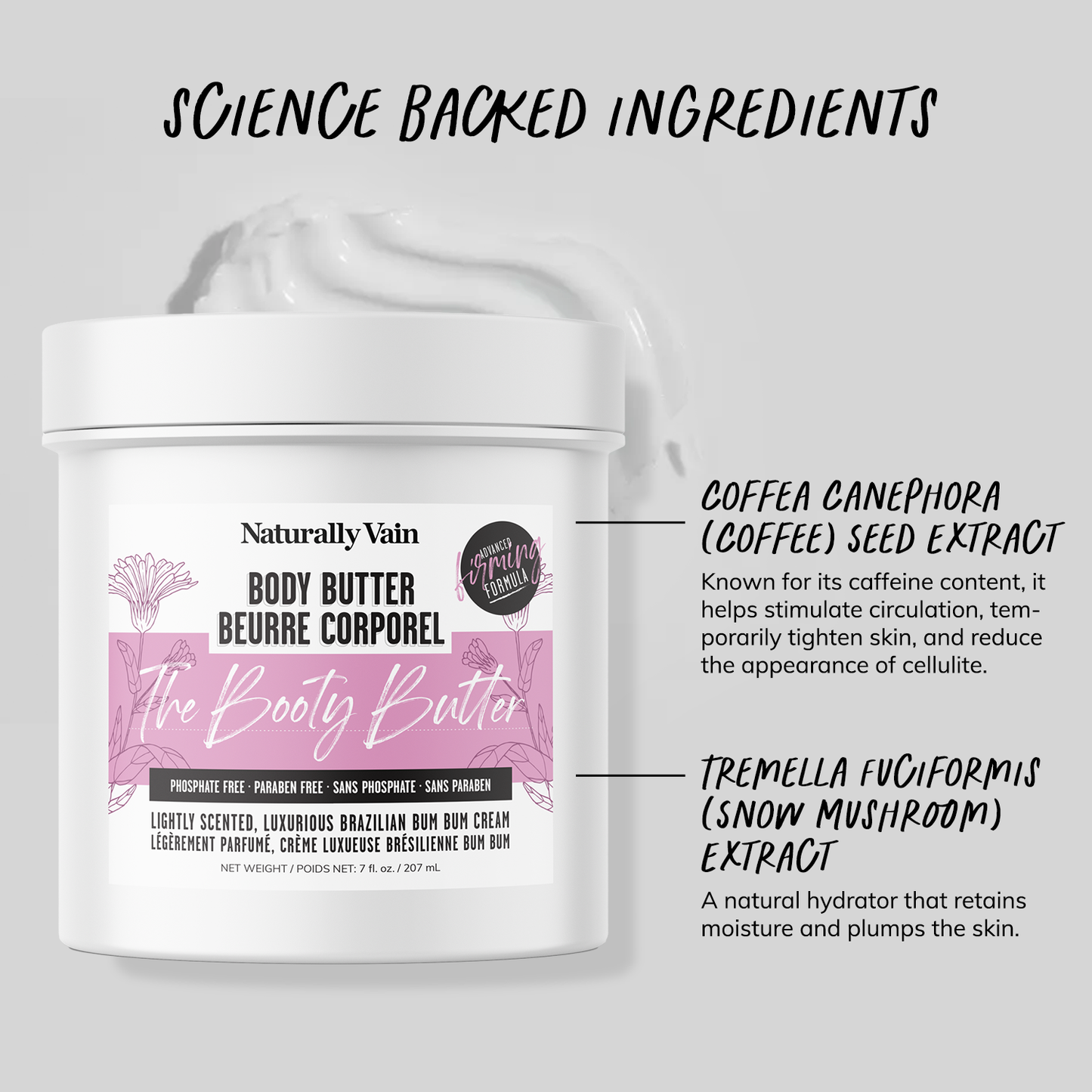 The Booty Butter: Firming + Sculpting Brazilian BumBum Body Butter