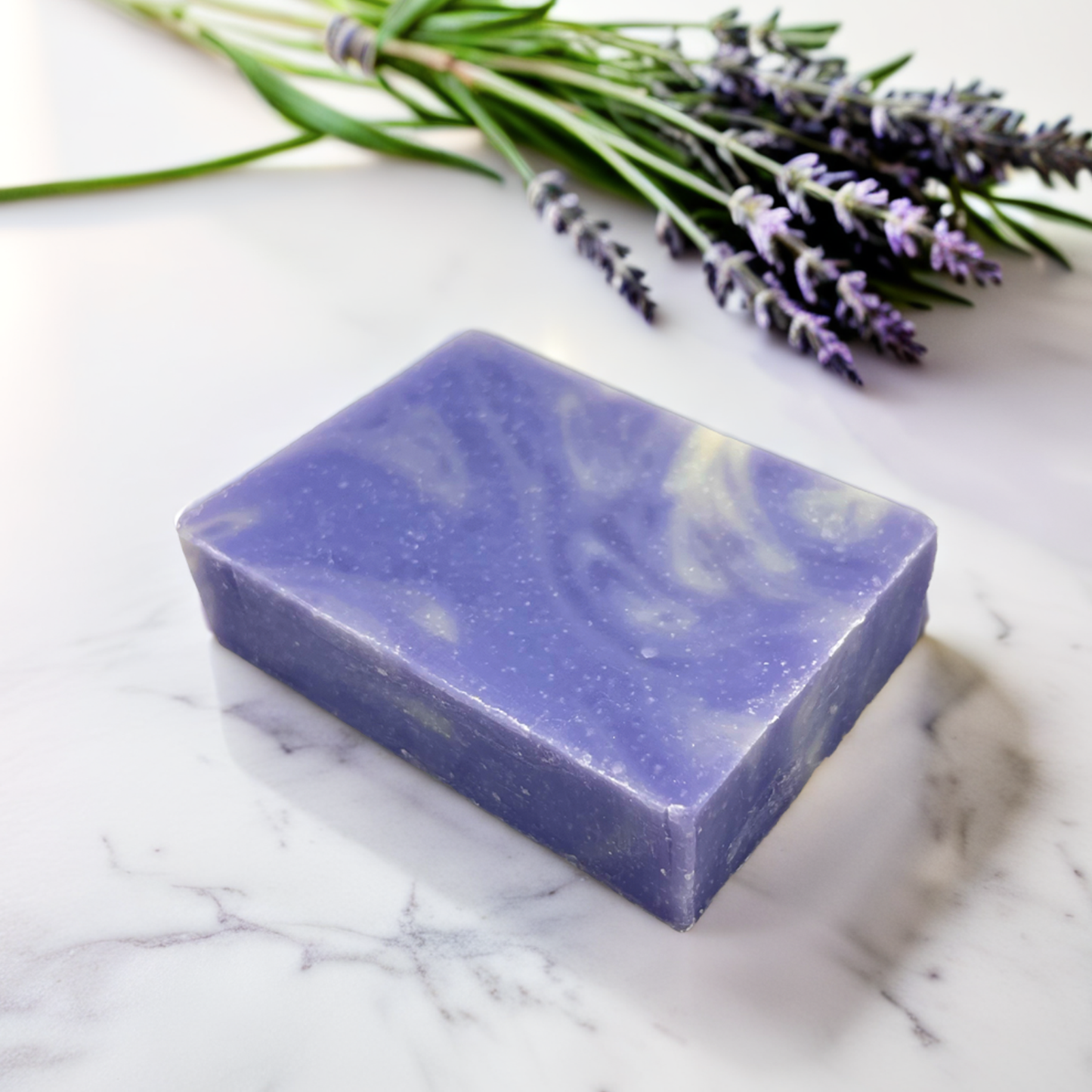 Calm: Cold Processed Soap Bar with Lavender for Sensitive + Stress-Prone Skin