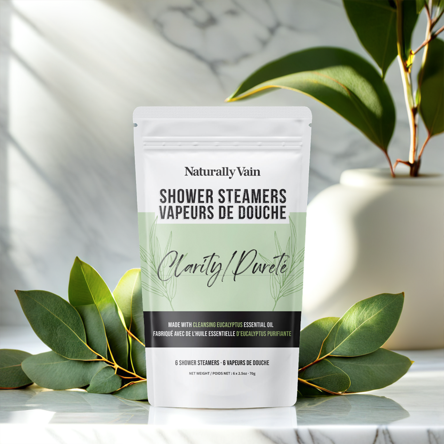 Clarity: Shower Steamers for Sinus Relief & Mental Refreshment (6 Pack)