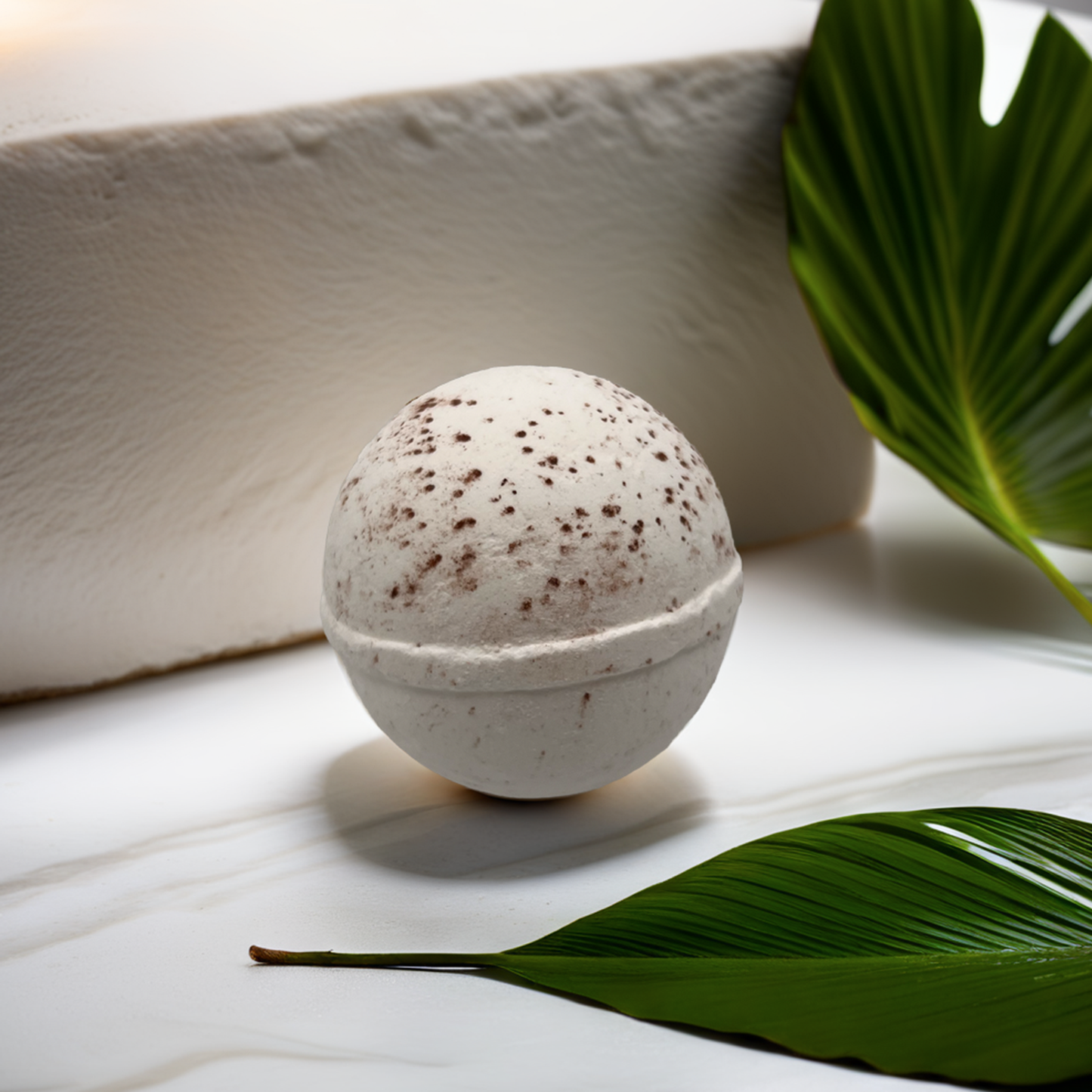 Coconut: Natural Bath Bomb to Nourish and Soften Skin with Tropical Hydration