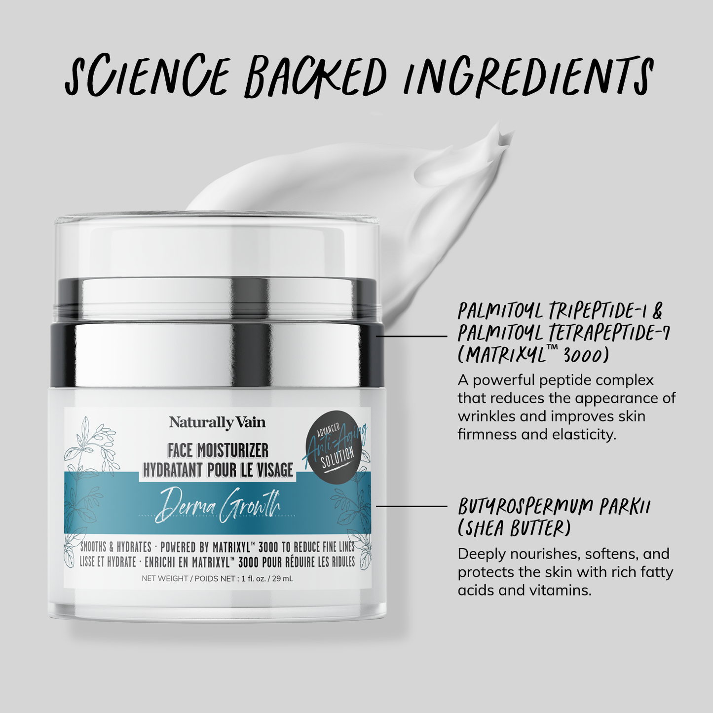 Derma Growth Matrixyl™ 3000: Anti-Aging Day Face Moisturizer