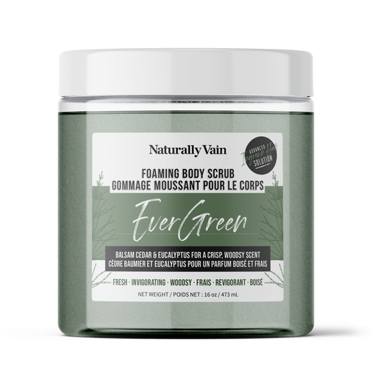 EverGreen: Refreshing + Invigorating Foaming Body Scrub for All Skin Types