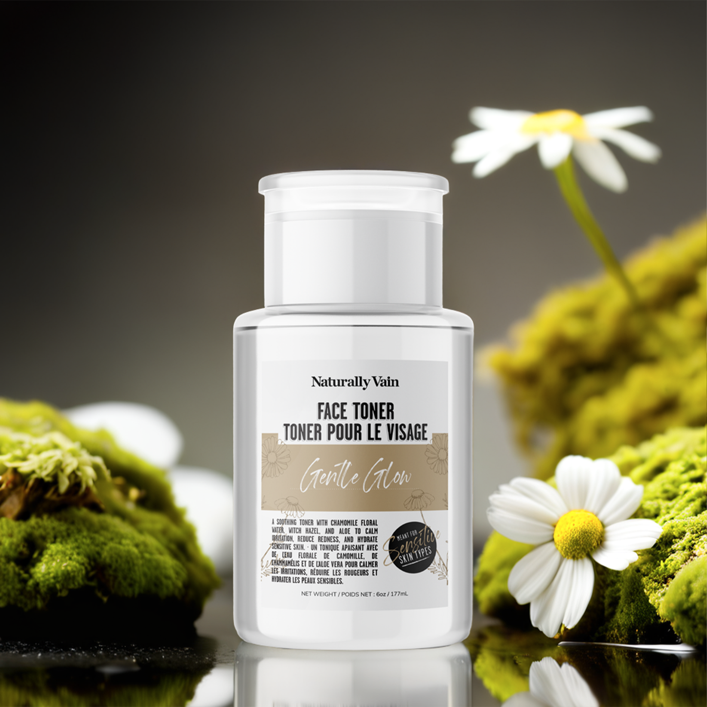 Gentle Glow: Soothing Face Toner for Redness + Sensitive Skin