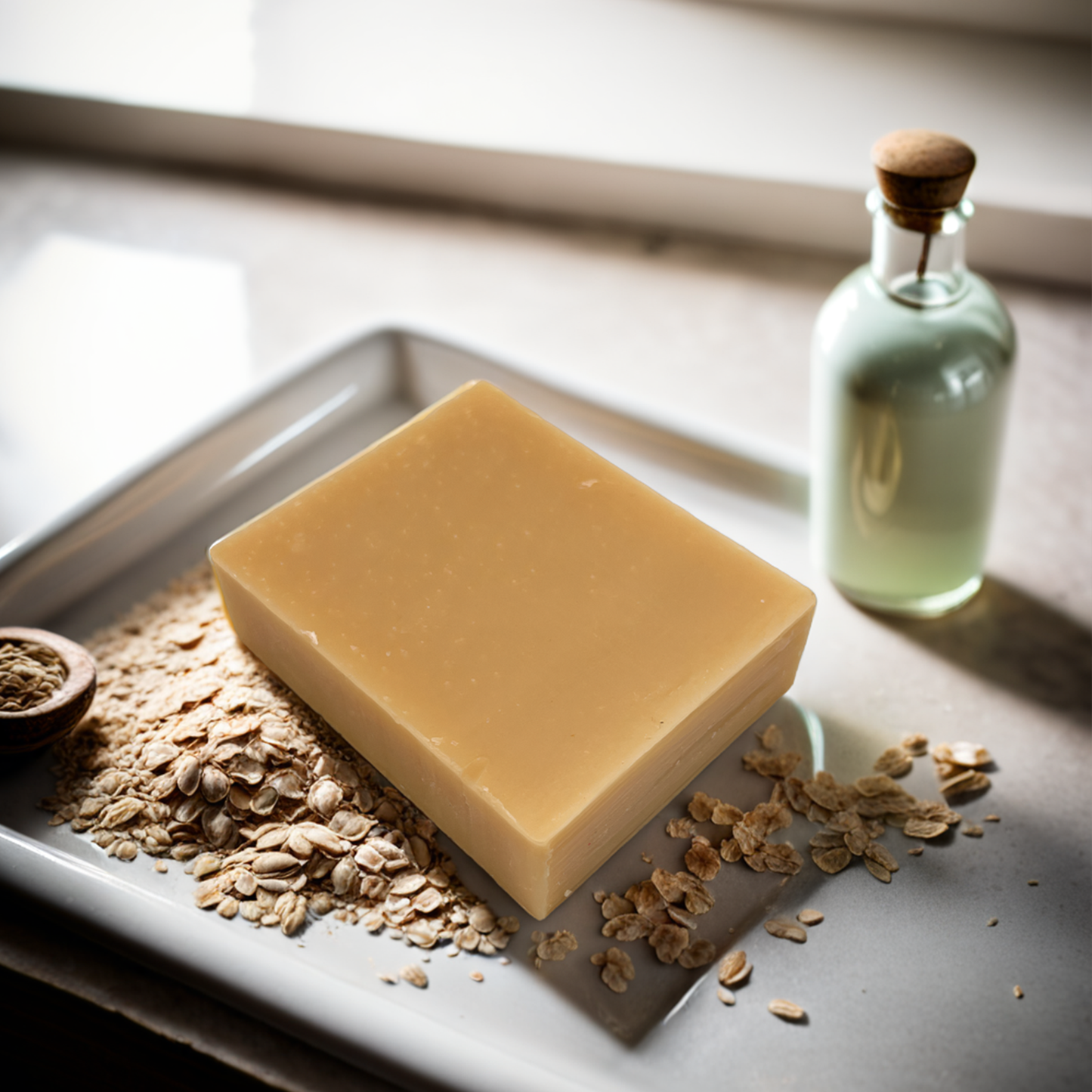 Oatmeal: Cold Processed Soap Bar to Hydrate Dry, Sensitive + Normal skin types