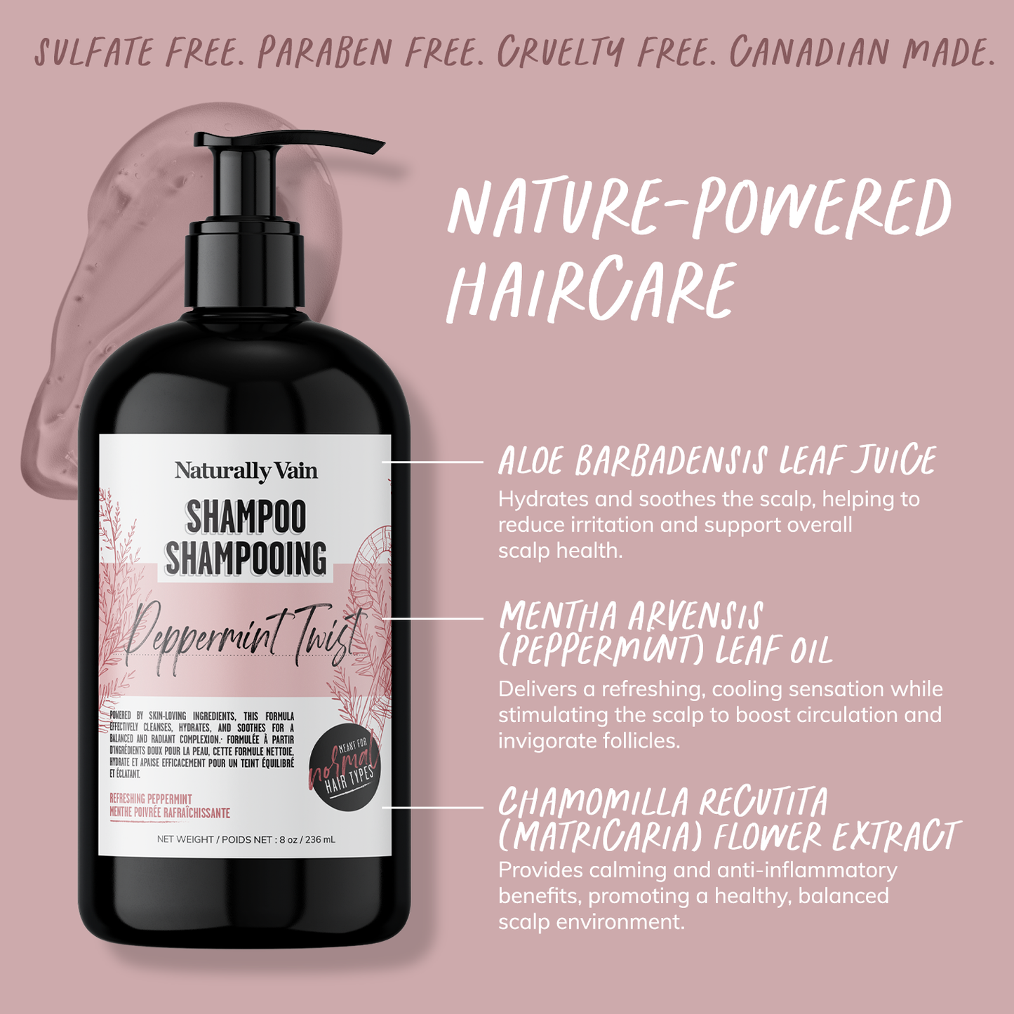 Peppermint Twist: Refreshing Shampoo for Normal Hair & Scalp