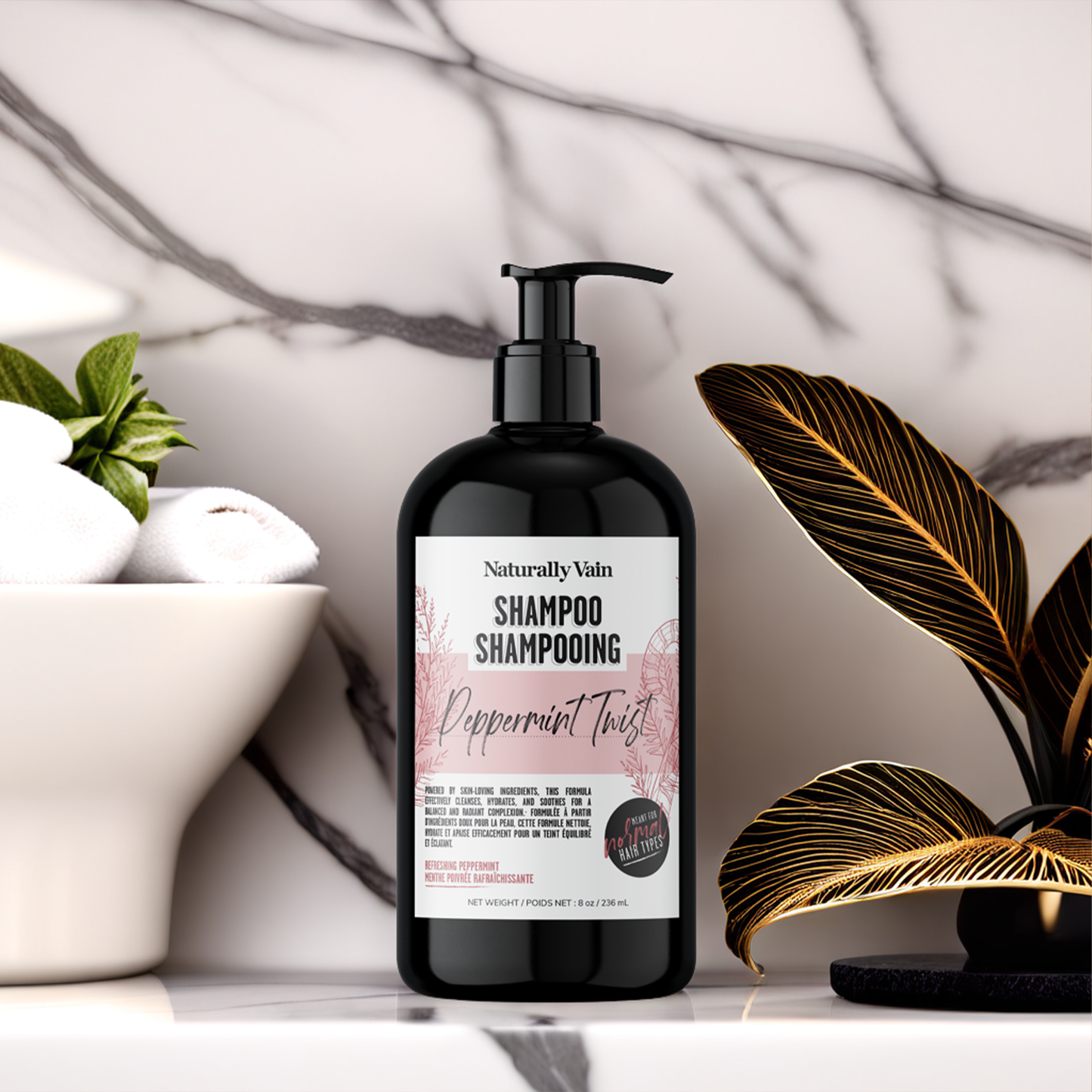 Peppermint Twist: Refreshing Shampoo for Normal Hair & Scalp