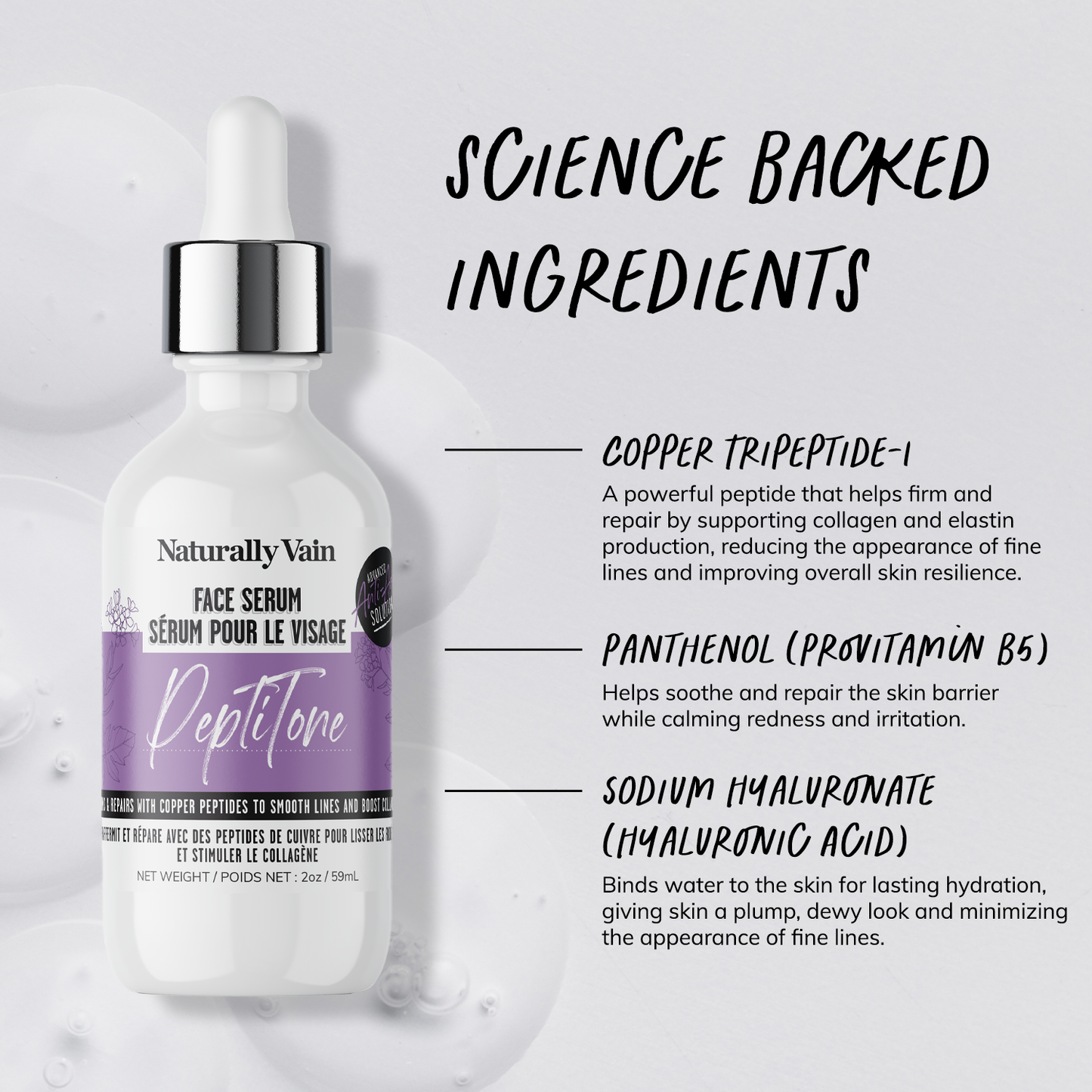 PeptiTone: Firms + Repairs with Copper Peptides to Smooth Lines and Boost Collagen