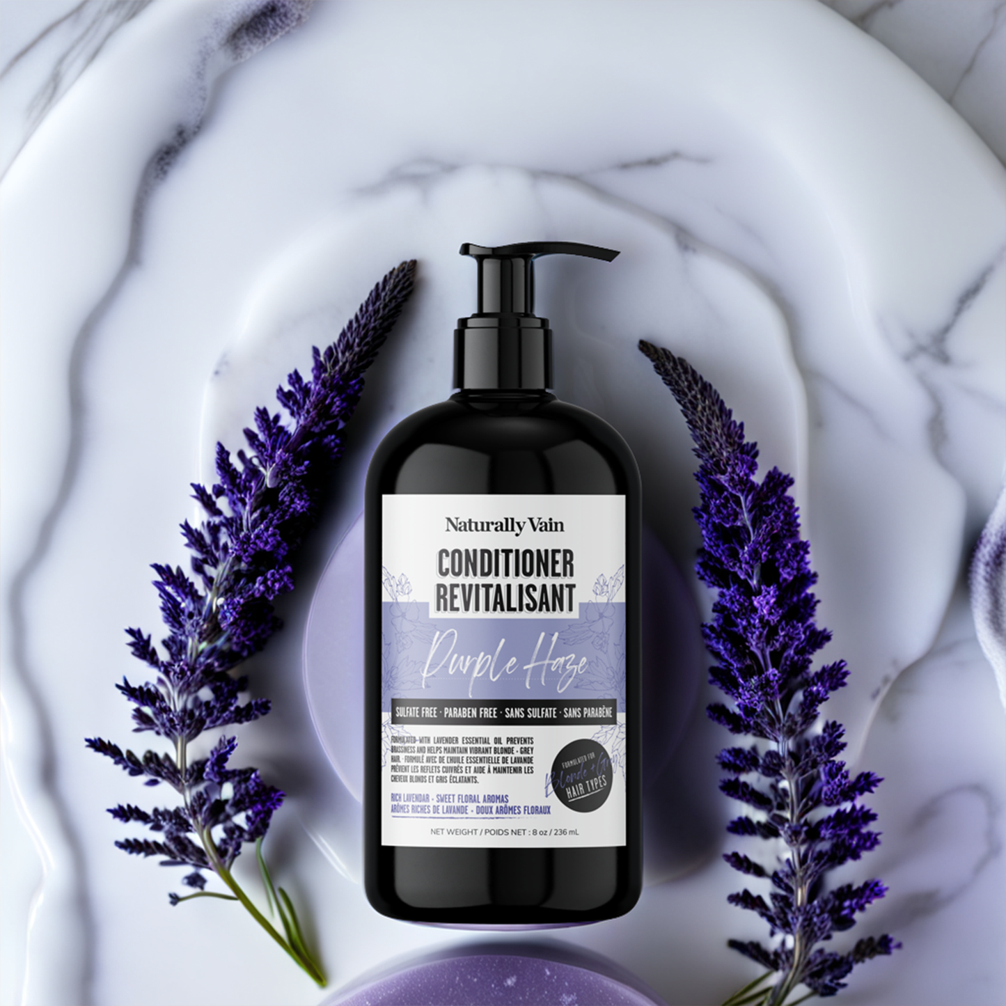 Purple Haze: Blonde + Grey Enhancing Conditioner for Brass Control