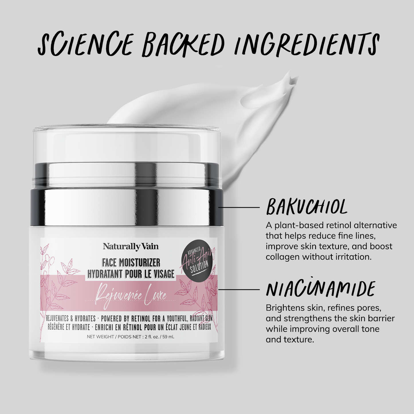 Rejuvenée Luxe: Anti-Aging Retinol Face Moisturizer