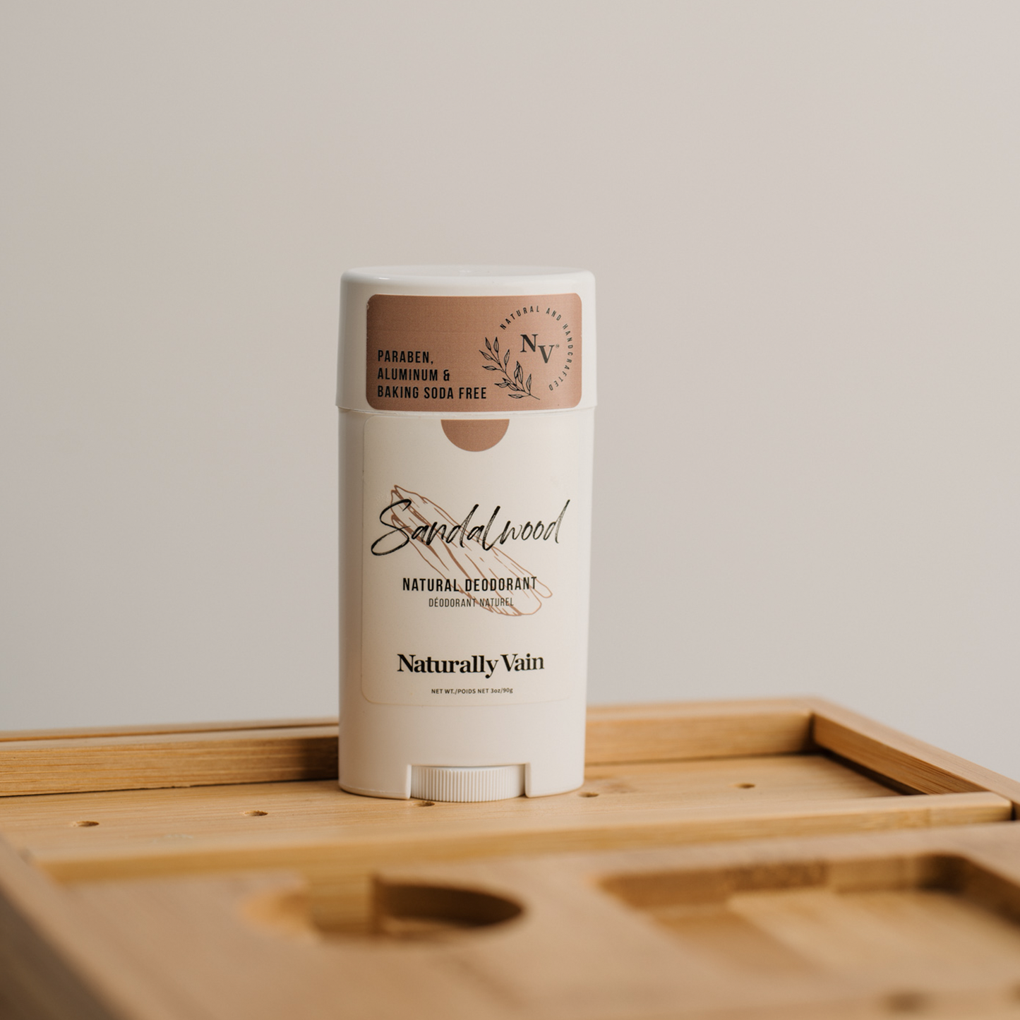 Sandalwood: Natural Deodorant with Warm Woods & Bright Citrus Aromas