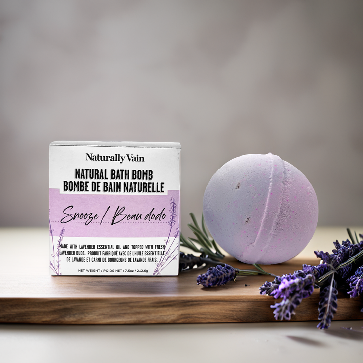 Snooze: Natural Bath Bomb for Restful Sleep and Relaxation