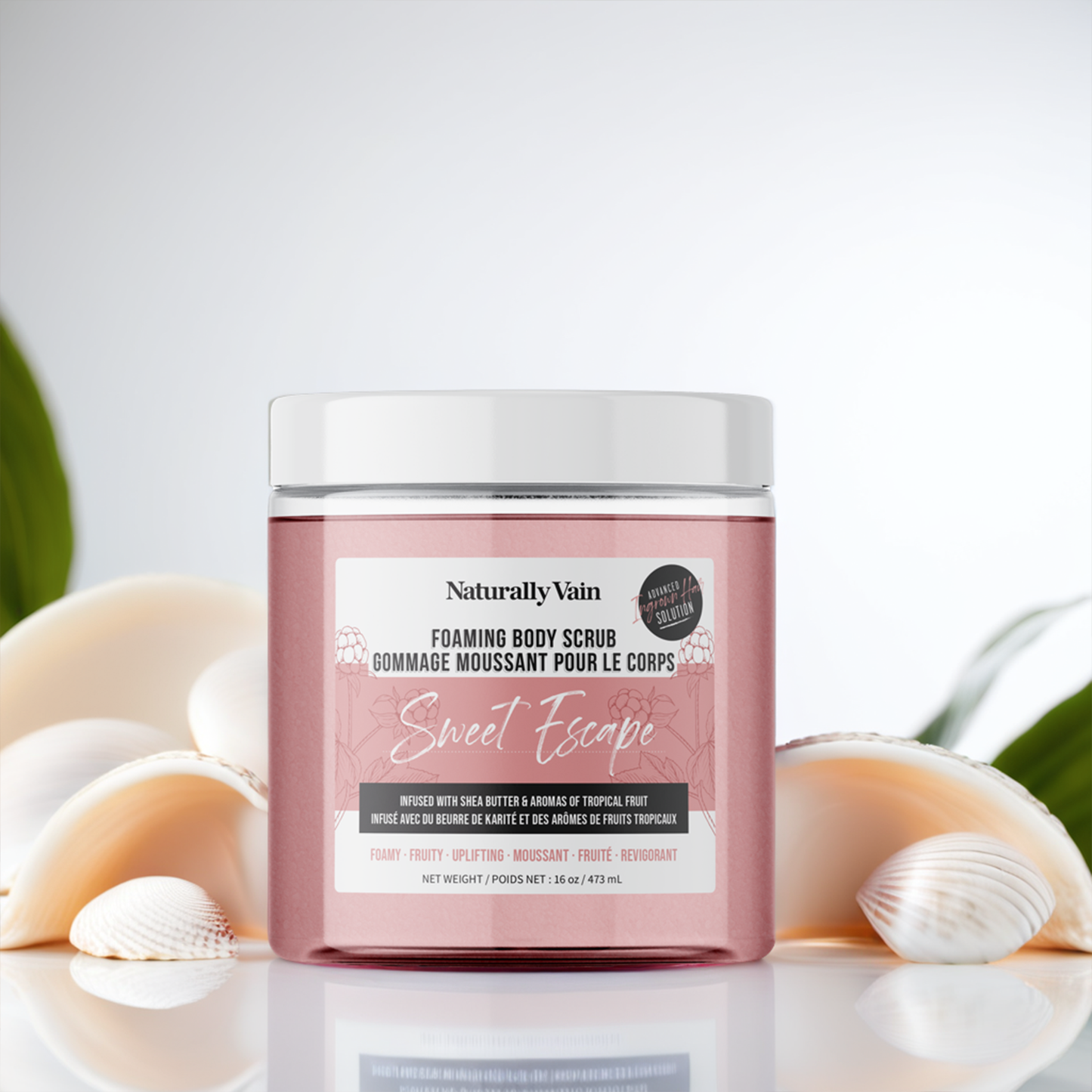 Sweet Escape: Nourishing Foaming Body Scrub for Dry + Dull Skin