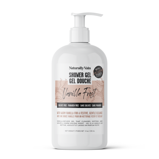 Vanilla Frost: Holiday Scented Shower Gel to Soothe, Hydrate, and Delight
