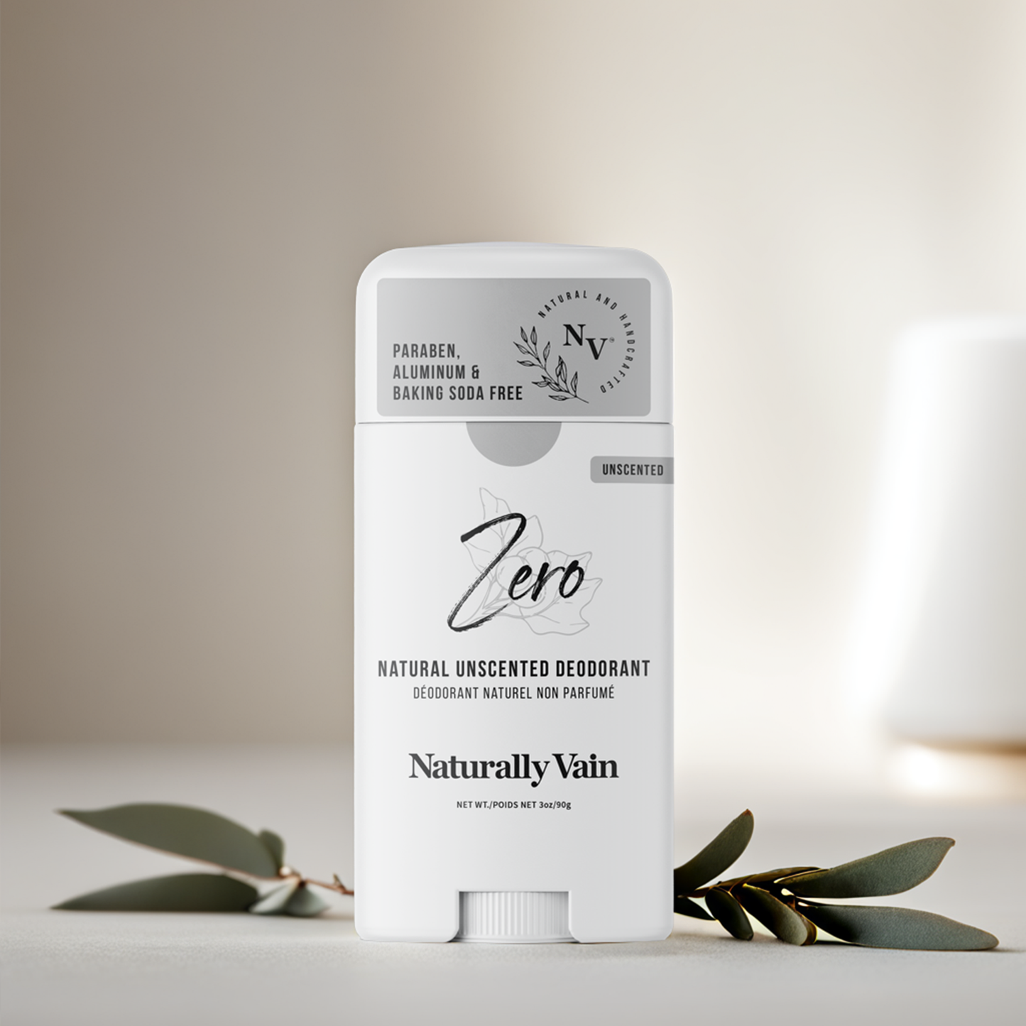Zero: Natural Unscented Deodorant for Sensitive Skin