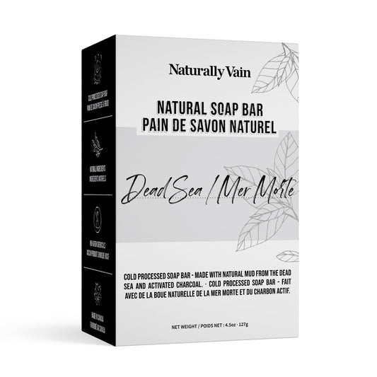 Dead Sea: Cold Processed Soap Bar to Unclog Pores with Dead Sea Mud for Oily + Acne-prone Skin Types