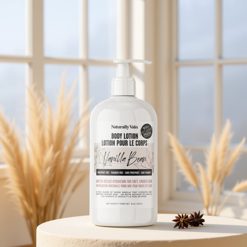 Vanilla Bean: Holiday Scented Body Lotion to Nourish, Hydrate, and Soothe