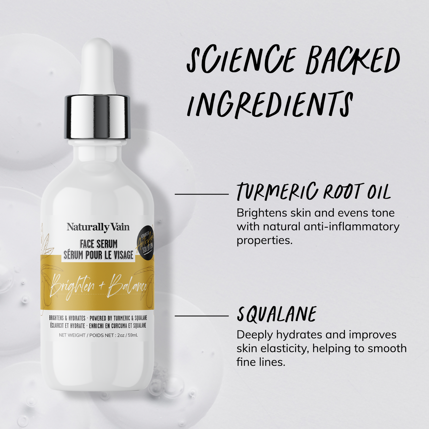 Brighten + Balance: Anti-Aging Face Serum Solution