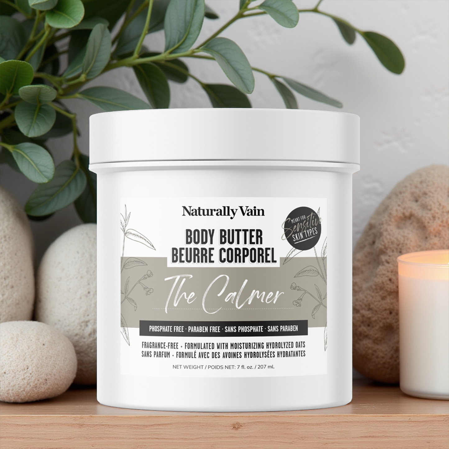 The Calmer: Fragrance-Free Body Butter for Sensitive Skin Types
