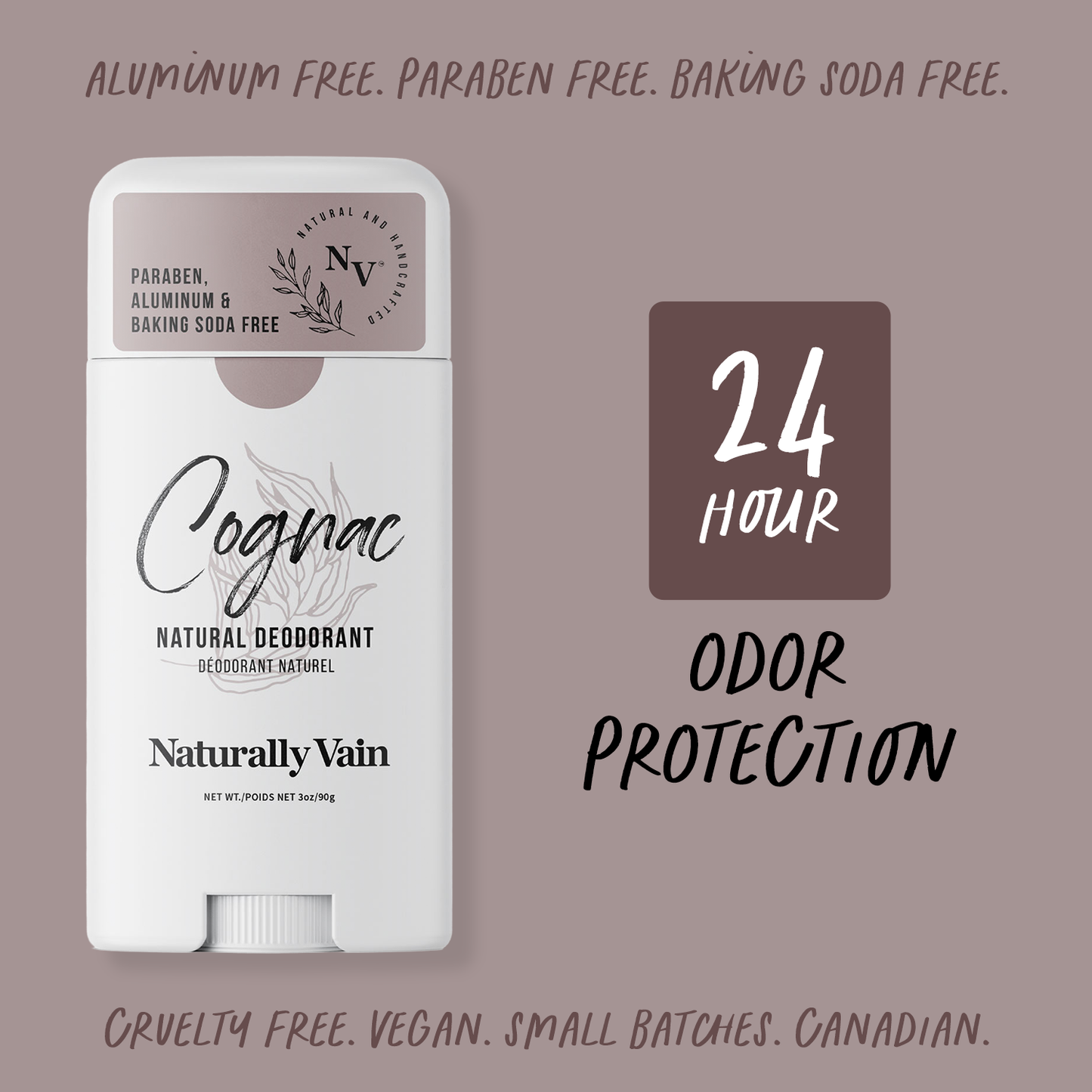 Cognac: Natural Deodorant with Rich Tobacco & Oak-Aged Aromas