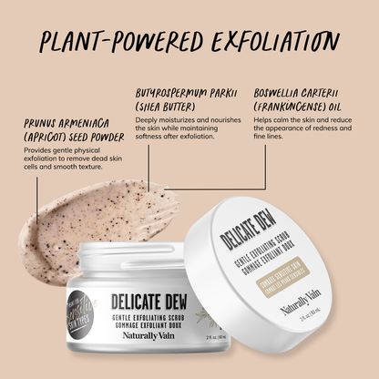 Delicate Dew: Gentle Exfoliating Face Scrub for Sensitive Skin