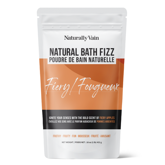 Fiery Bath Fizz: Energizing Apple Burst