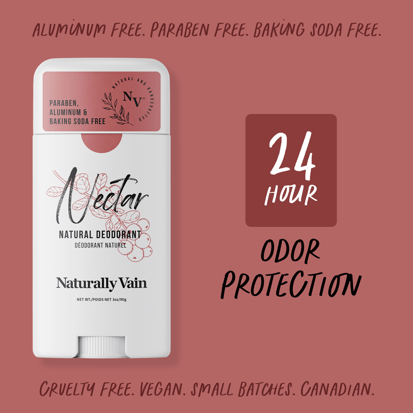 Nectar: Natural Deodorant with Wild Berries & Blooming Floral Aromas