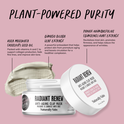Radiant Renew: Anti-Aging Face Mask with Clays for Youthful Skin