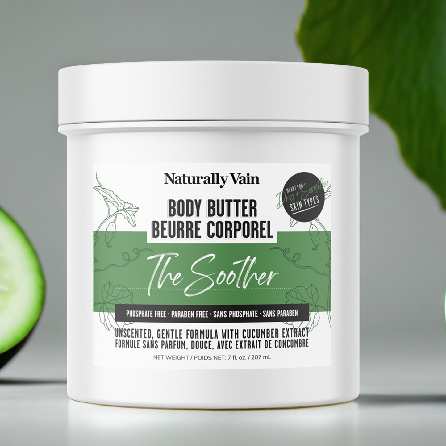 The Soother: Unscented Hydration With Cucumber Extract for Sensitive Skin Types
